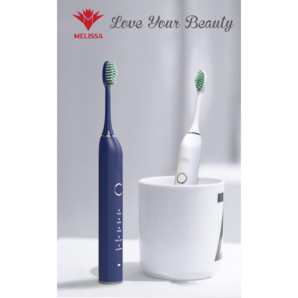 Bàn chải đánh răng điện học sinh sinh viên Melissa Sonicare Toothbrush Deluxe - Hàng chính hãng bảo hành 2 năm