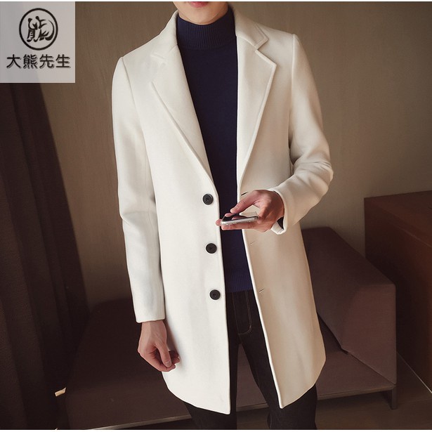Áo khoác len tay dài kiểu Hàn Quốc thanh lịch cho nam cỡ m-5xl
