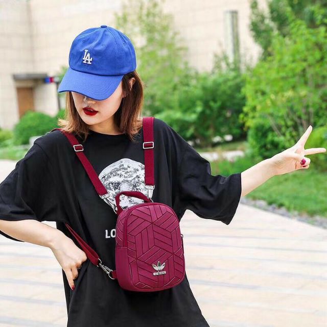 Balo Adidas 3D kim cương Mini