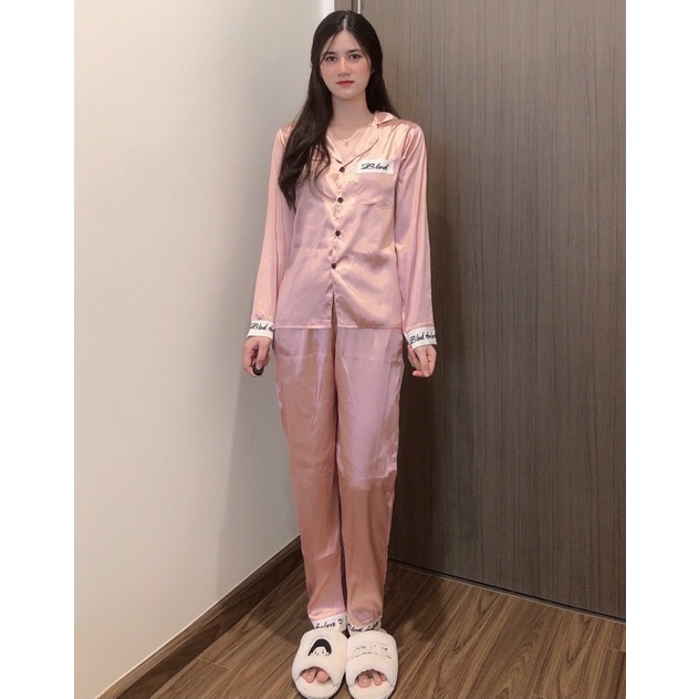 (VIDEO+ẢNH THẬT) ĐỒ NGỦ LỤA PYJAMA DÀI TAY TRƠN 6 MÀU | BigBuy360 - bigbuy360.vn