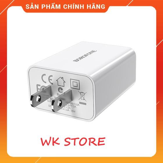 cốc sạc nhanh QC 3.0 Borofone BA21 (chính hãng,BH6T)