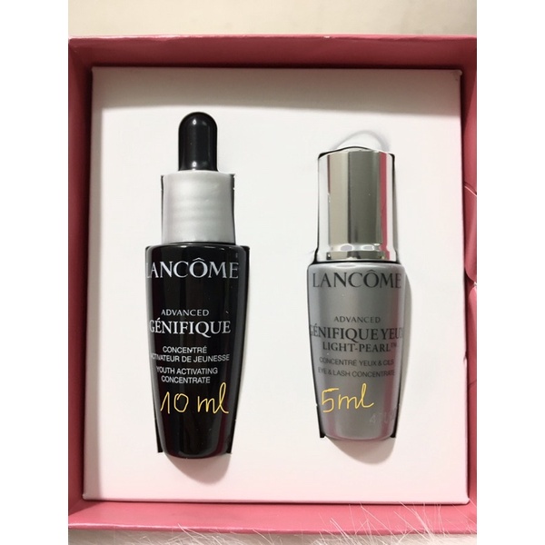 set tinh chất dưỡng mắt và mặt Lancôme 15ml chuẩn auth