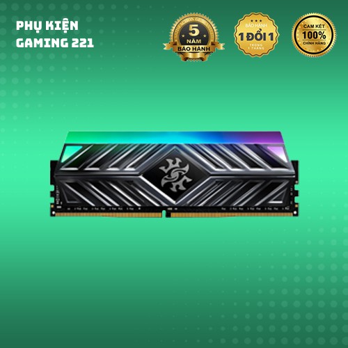 RAM MÁY TÍNH ADATA DDR4 XPG SPECTRIX D41 X TUF 8GB Bus 3200 BLACK RGB - Hàng Chính Hãng