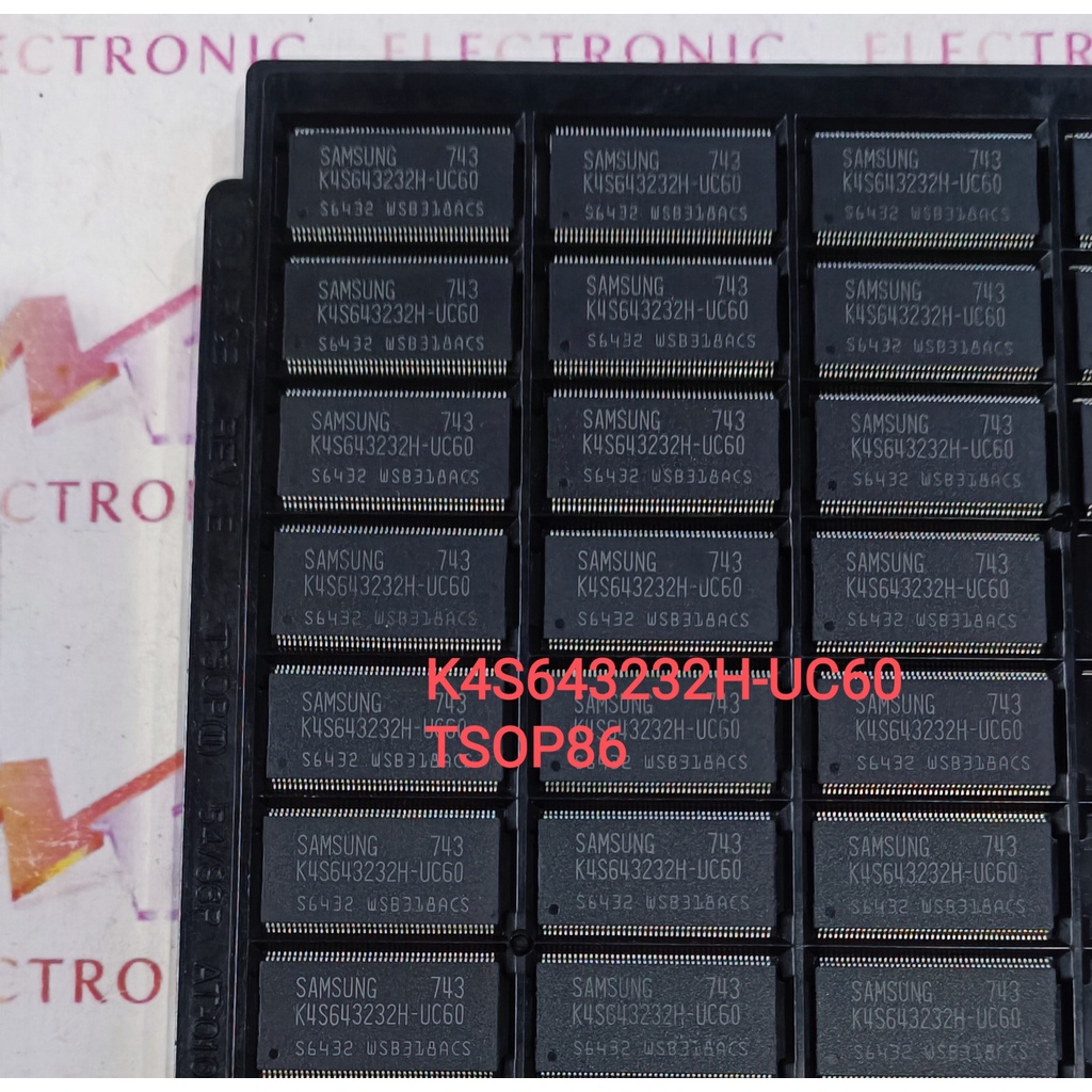 K4S643232H-UC60 chip bộ nhớ TSOP86 chính hãng hoàn toàn mới (con)