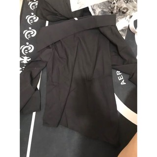 Áo sơmi ulzzang vai lệch cá tính