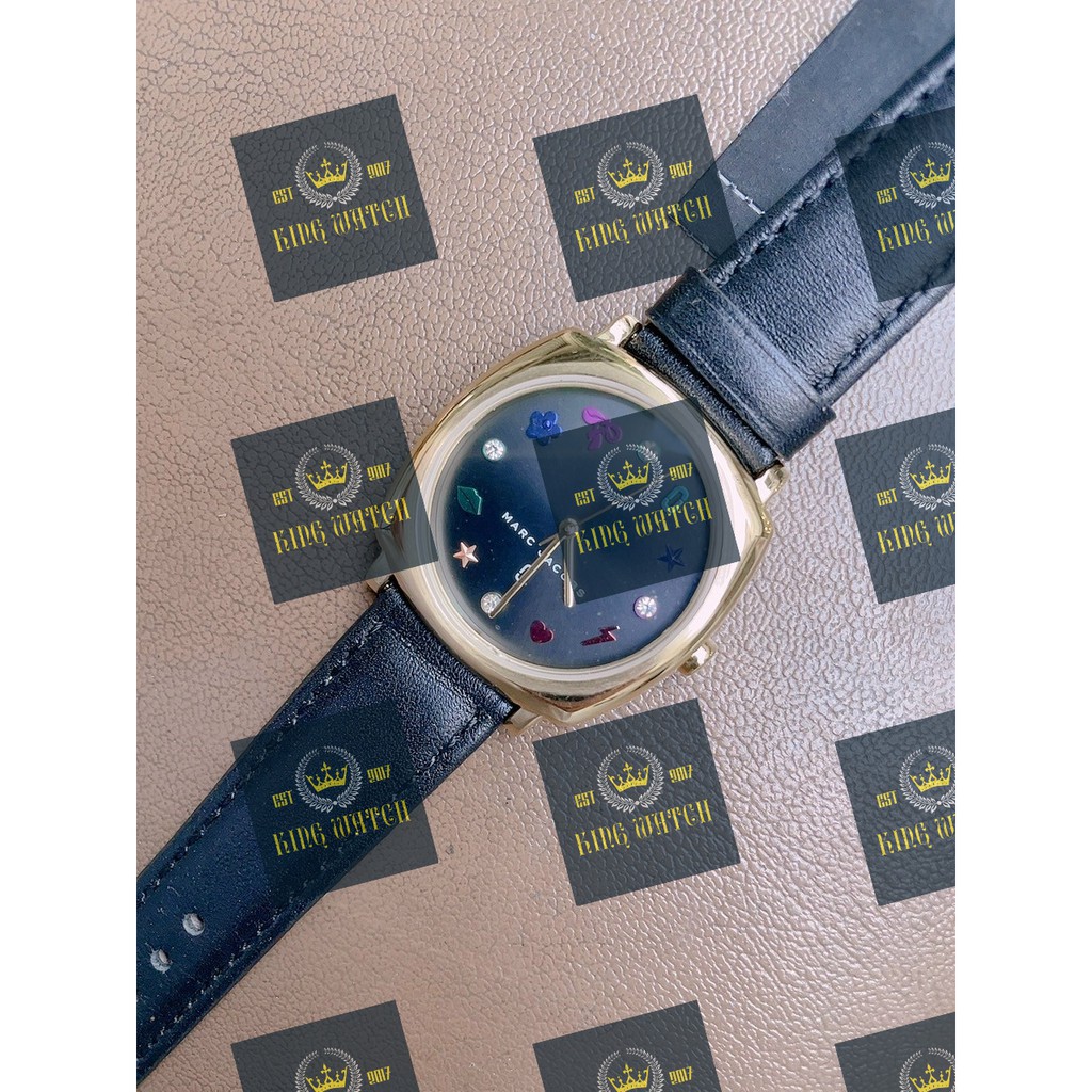 Đồng hồ nữ marc jacobs mandy size 34mm - dây da - 6 màu