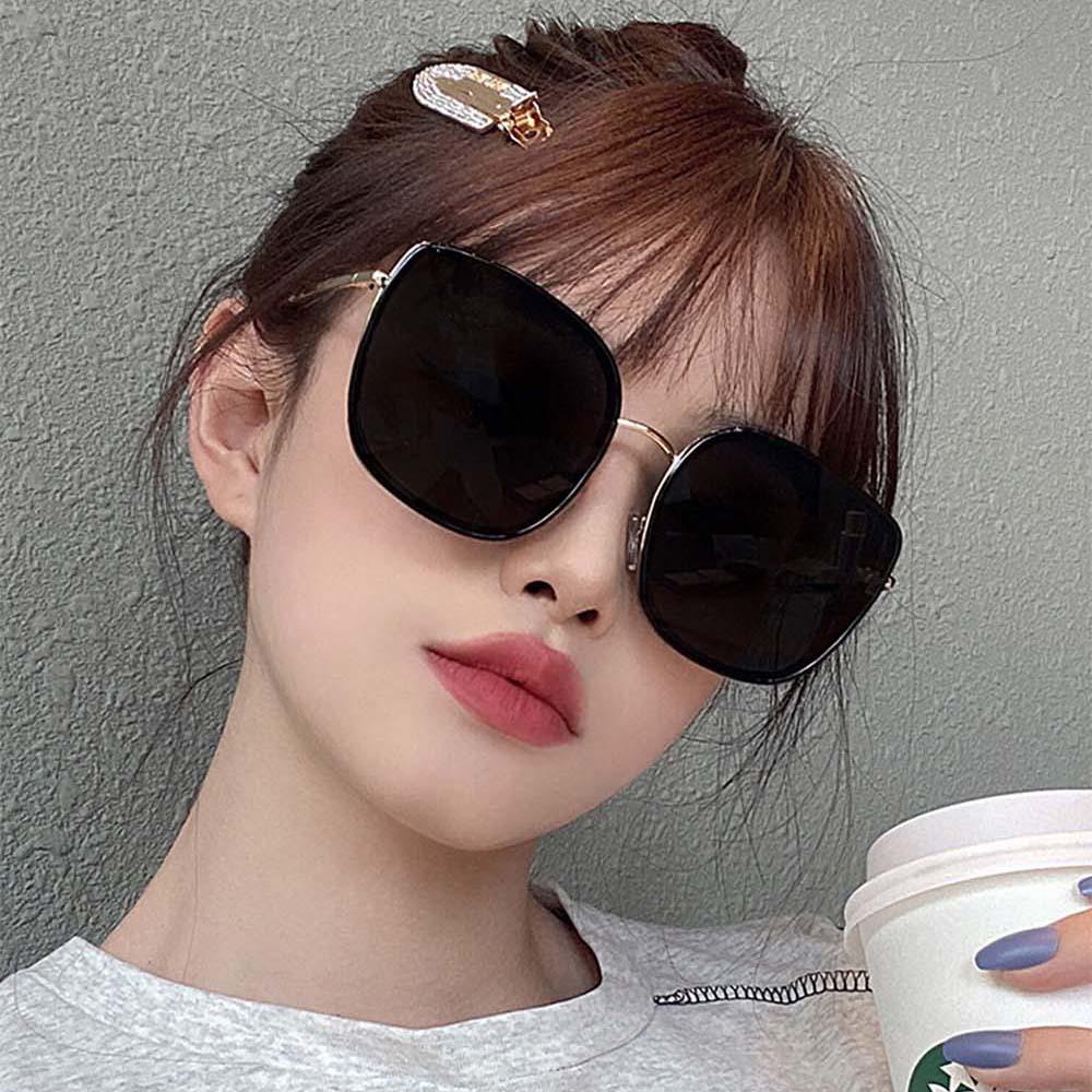 Kính Mát Hình Vuông Chống Tia UV400 Phong Cách Hàn Quốc Cổ Điển Thời Trang Sự Bảo Vệ
