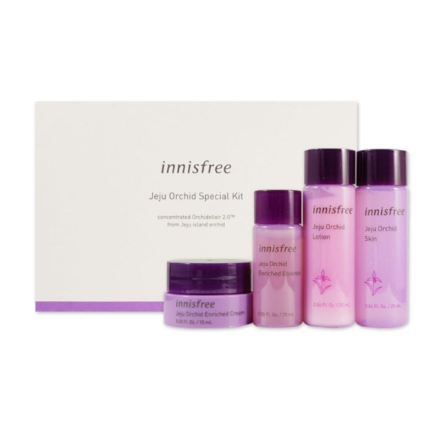 Bộ Dưỡng Da Mini Chống Lão Hóa Innisfree Jeju Orchid Special Kit