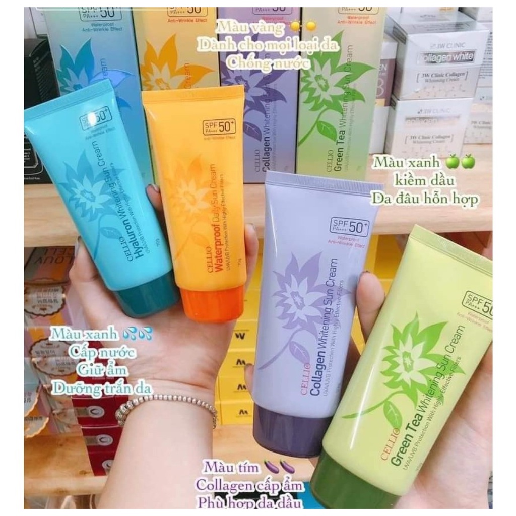 Kem Chống Nắng Cellio SPF 50PA+ 70g Hàn Quốc