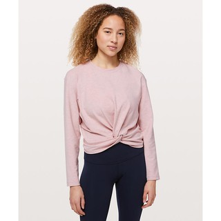 Áo nỉ Lulu hồng buộc dây