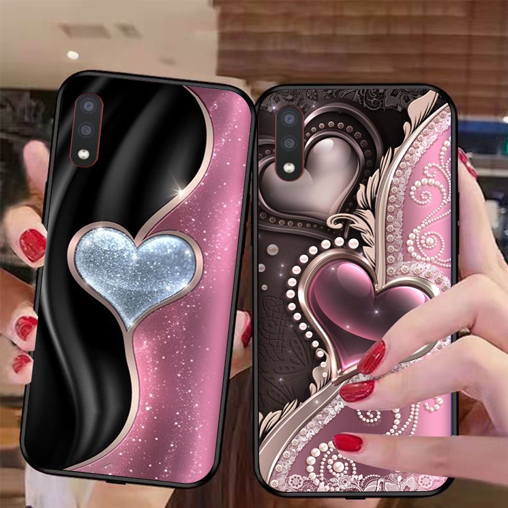 Ốp lưng điện thoại Samsung a01 / a02 in hình phong cách nữ sang chảnh