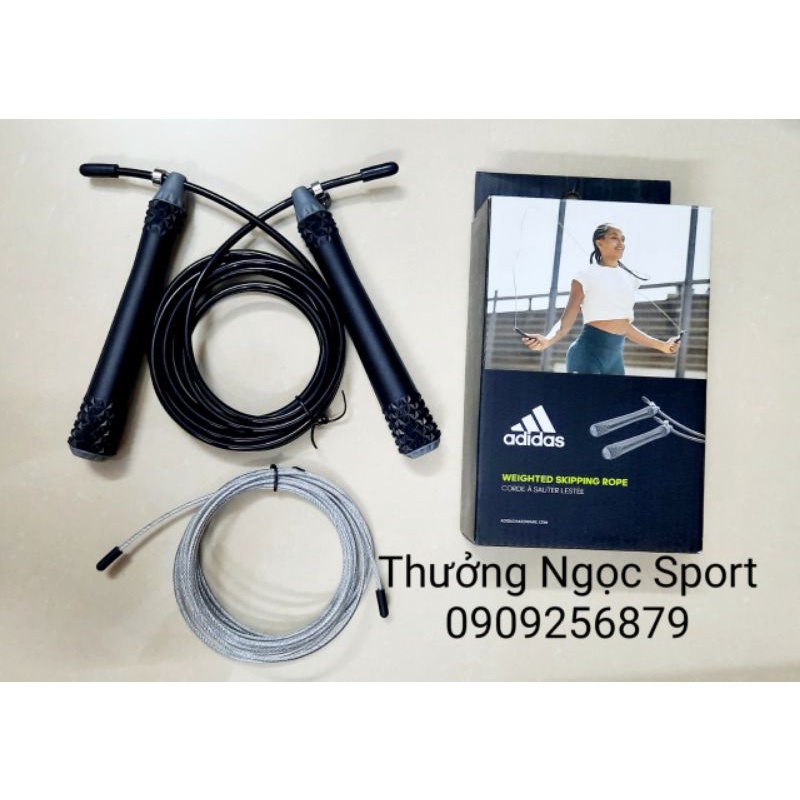 Dây Nhảy Adidas ADRP-13511 Lõi Thép Cao Cấp Hàng Chính Hãng