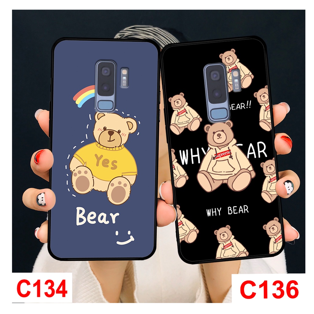Ốp Samsung S9 - S9 Plus in hình gấu đáng yêu,cute. ốp rẻ bền đẹp.