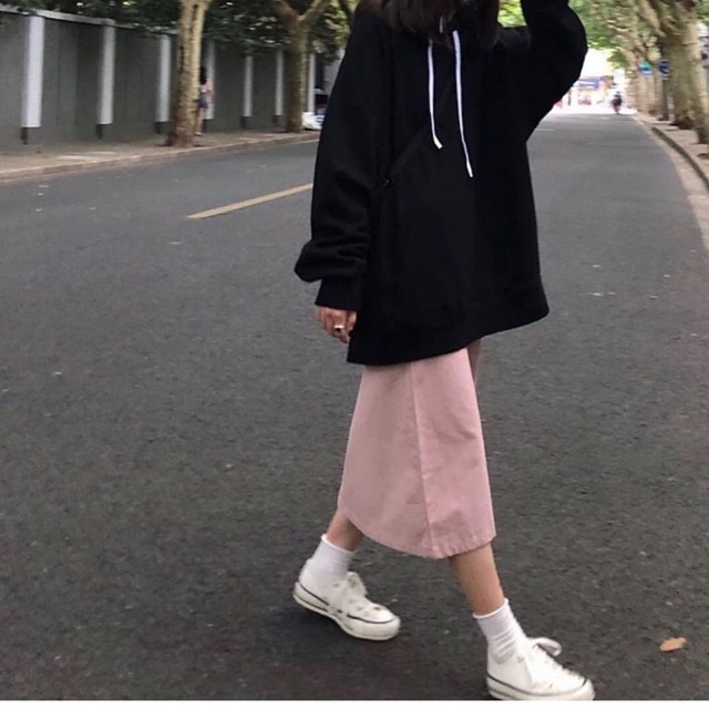 ÁO HOODIE BASIC BLACK ĐEN TRƠN UNISEX