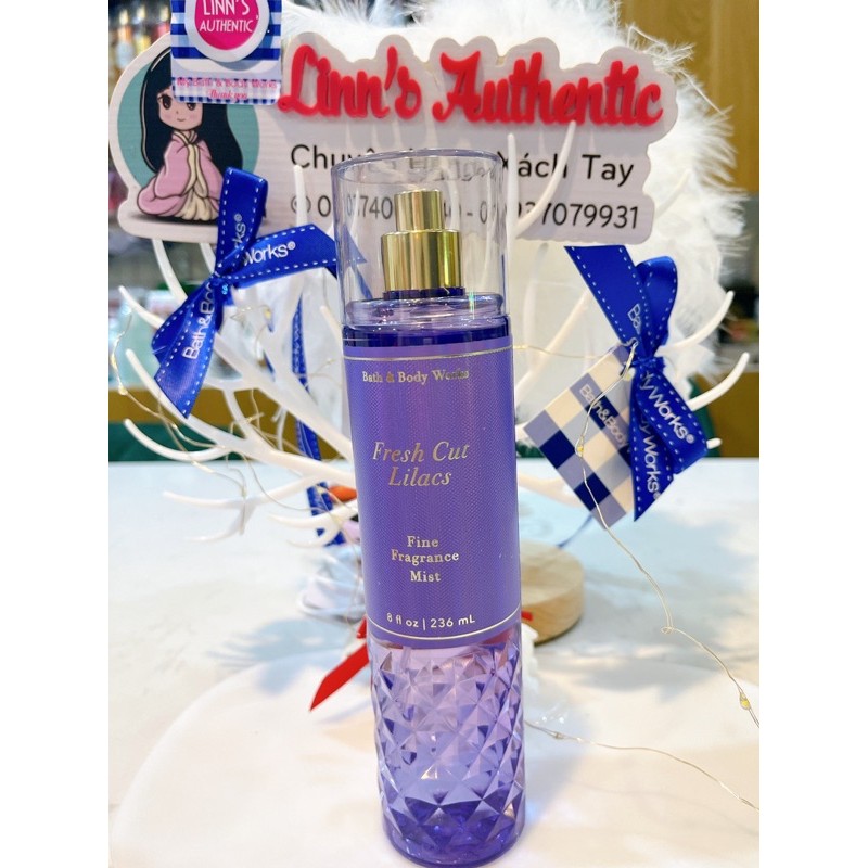 AUTB BBW  BODY MIST XỊT THƠM FRESH CUT LILACS  USA