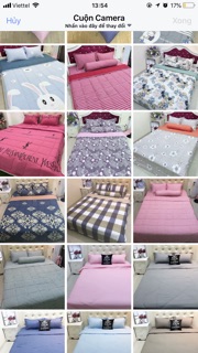 SET CHĂN GA GỐI CHĂN TRẦN BÔNG