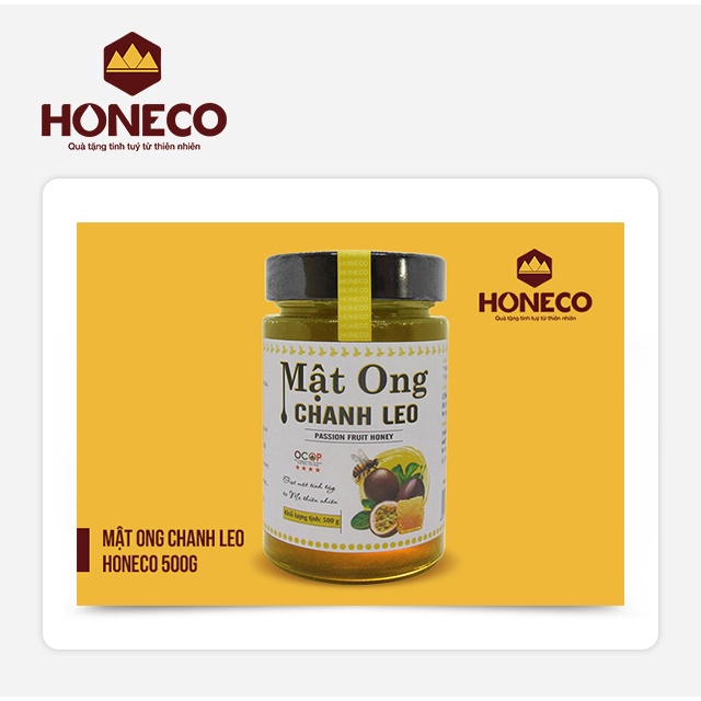 Miễn phí giao hàng Mật Ong Honeco - Sản phẩm Mật ong chanh leo Honeco 500g