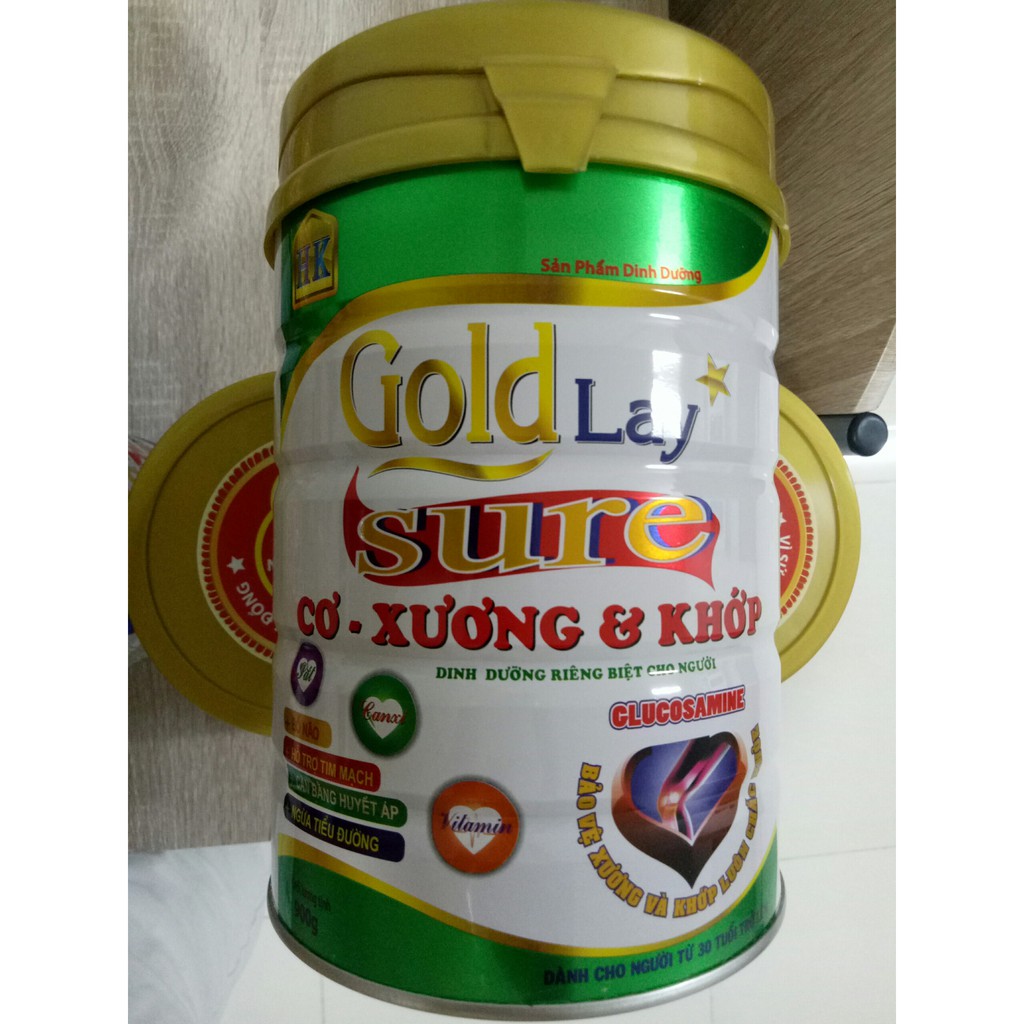 Sữa cho người già Goldlay Sure 900g - Sữa CƠ XƯƠNG KHỚP 900g
