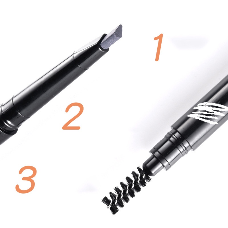 Bút Kẻ Lông Mày Hai Đầu 5 Màu Sắc Tùy Chọn Chống Thấm Nước Dễ Lên Màu