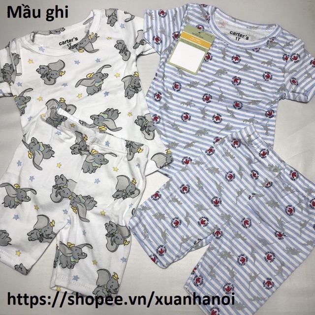 Combo 2 bộ quần áo Bozip cộc cho bé trai