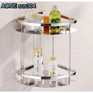 kệ góc 2 tầng inox 304-(Mã:KG-03)