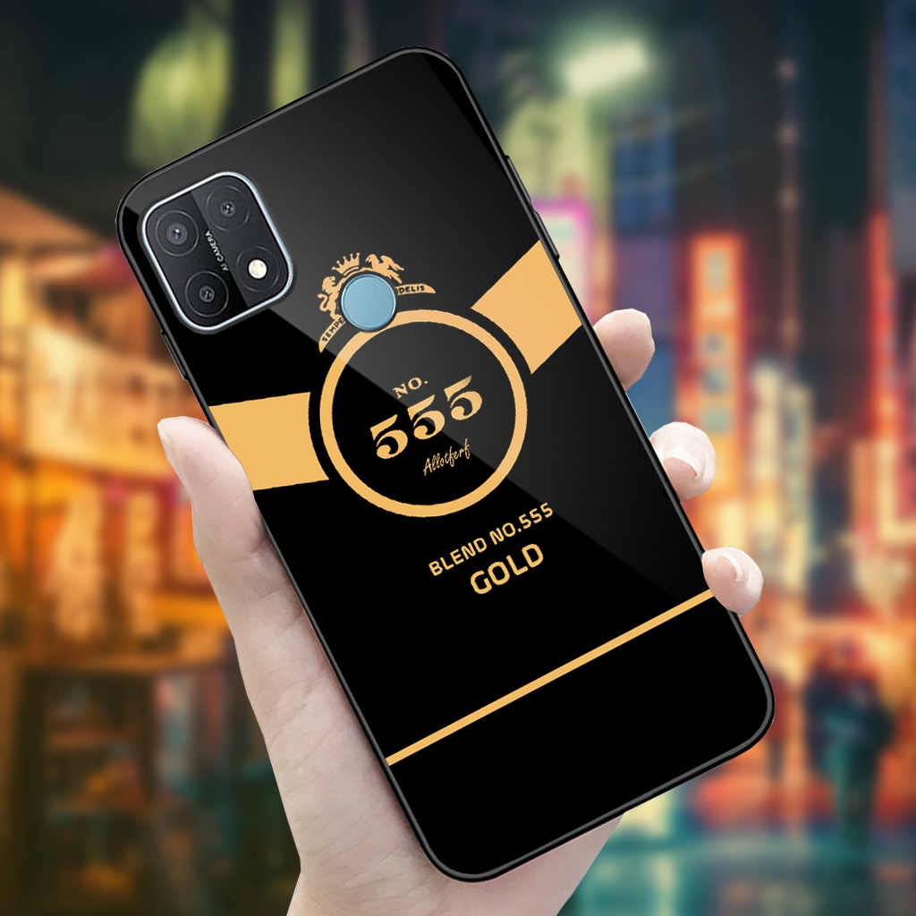 Ốp Lưng Oppo A15, A15S Mặt kính cường cao cấp, thiết kế độc quyền, Sáng bóng