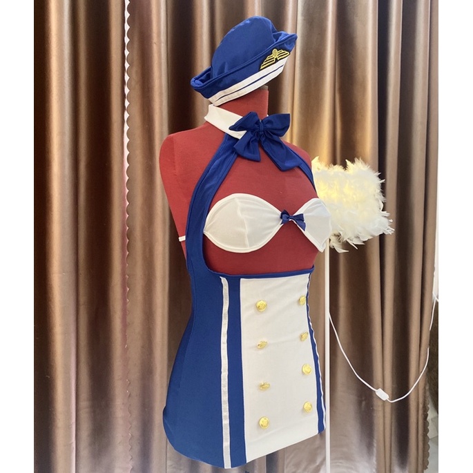 Cosplay Nữ Tiếp Viên Sexy Gợi Cảm Kèm Mũ 6992 [CWEAR.SEXY_ĐỒ NGỦ &amp; NỘI Y CAO CẤP]
