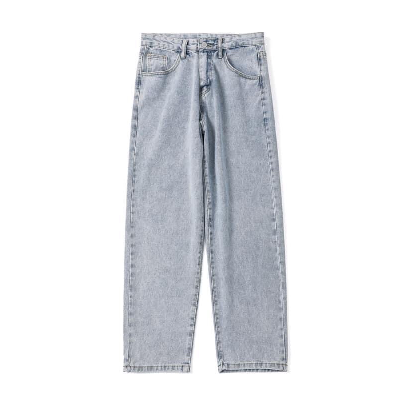 Quần jean Baggy ống suông, rộng nam, nữ  siêu đẹp TR01 hottrend hàn quốc 2021 VADITAMIN