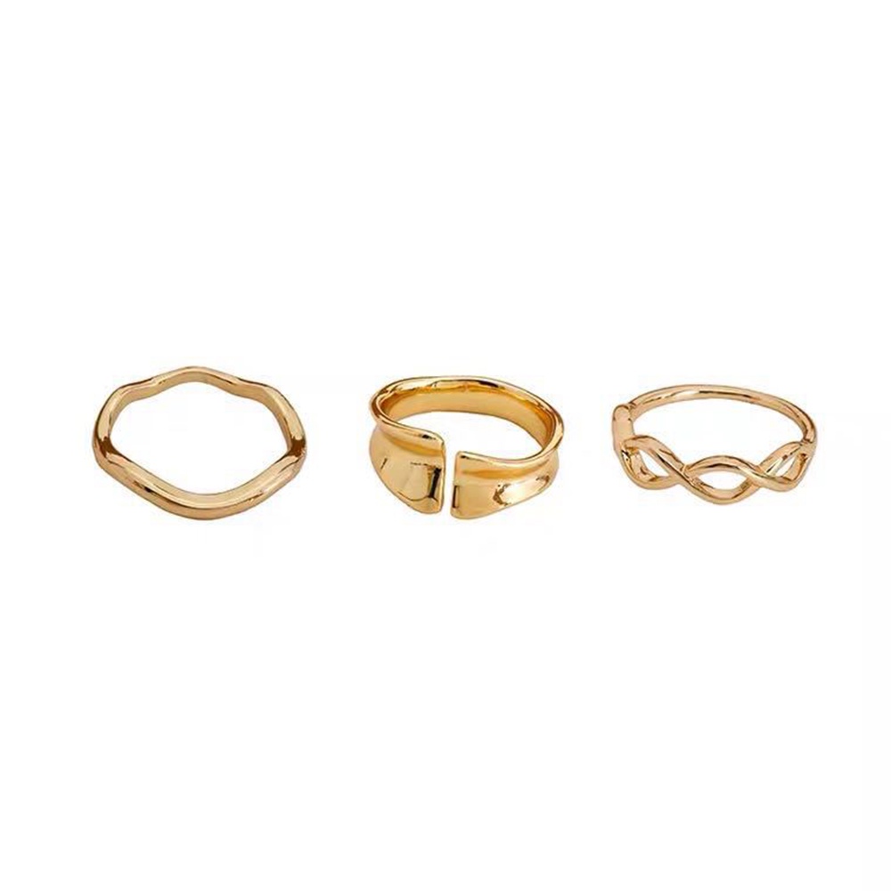 Set 3 Nhẫn Thời Trang Phong Cách Retro Dành Cho Nữ