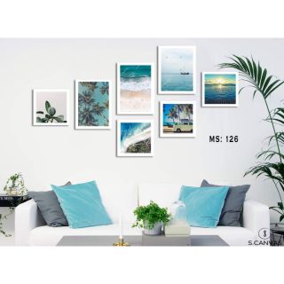 Bộ 7 tranh in canvas phong cảnh đẹp