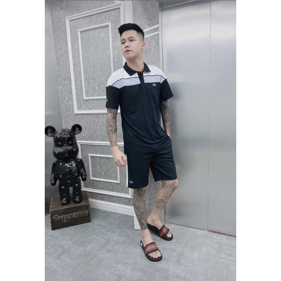 Bộ Thể Thao Nam Lacote Phối Màu Thoáng Mát - Bộ Quần Áo Nam Lacotes Siêu Nhẹ