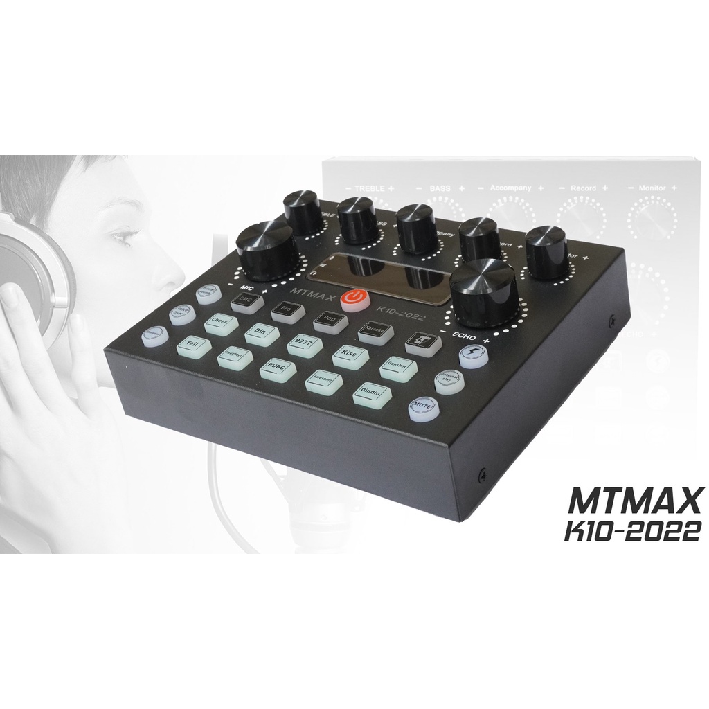 Combo thu âm karaoke livestream tiện lợi giá rẻ lắp đặt dễ dàng nhanh sound card k10 2022 micro BM 900 tặng tai nghe M1