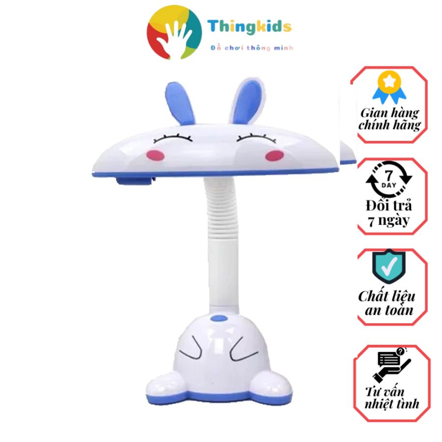 Đèn học để bàn cho bé hình thỏ có hộp đựng bút tiện lợi - Thingkids