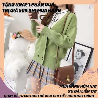 [CÓ SẴN] Áo khoác len cardigan hai hàng cúc chất đẹp dày dặn ấm thời trang ulzzang Hàn Quốc cao cấp thu đông l1