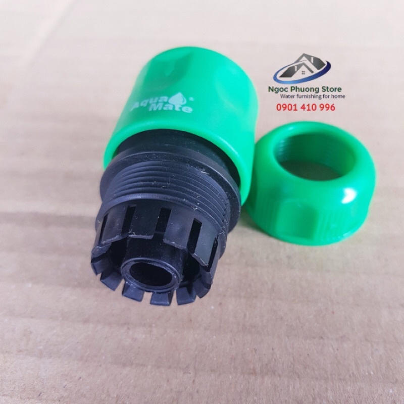 Cút nối nhanh AQUAMATE ĐÀI LOAN W3130 dùng nối ống mềm 14mm-16mm, 1 đầu nối nhanh âm