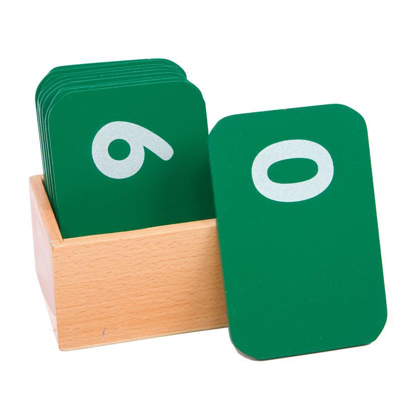 Bộ số cát nhám từ 0-9 - Giáo cụ Montessori dành cho bé từ 0-3 tuổi