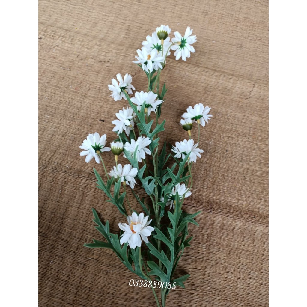 Cúc Họa Mi Giả cao cấp - Cúc Họa Mi Cành 18 bông Dài 75cm