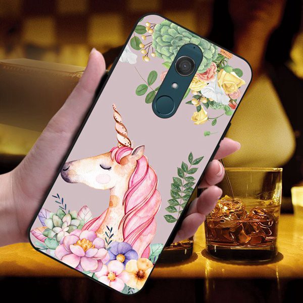 Ốp điện thoại ngựa 1 sừng và hoa đa dạng mẫu mã dành cho WIKO View XL