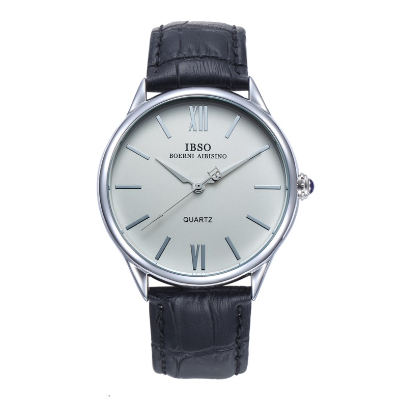 (Nhiều màu) Đồng hồ nam IBSO 3822 Quartz Analog dây da