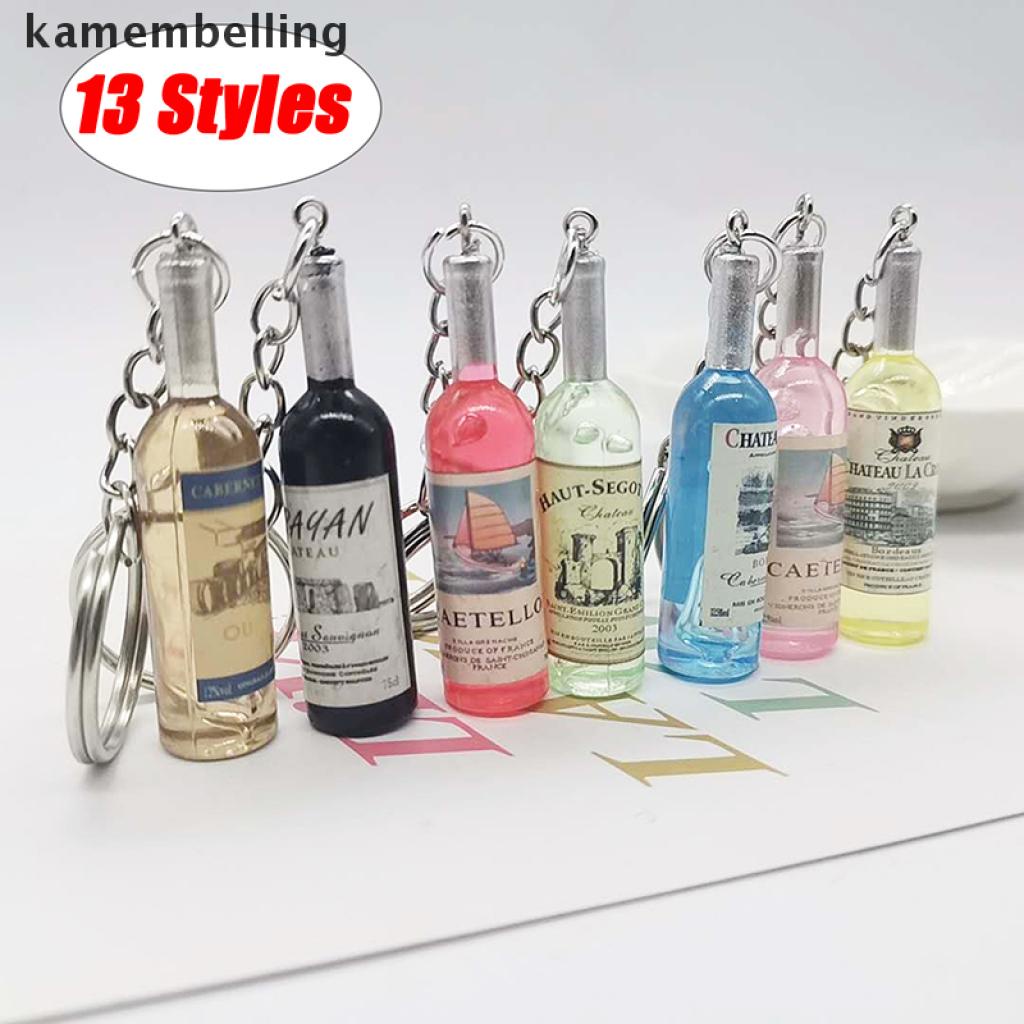 Móc Khóa Hình Chai Bia / Chai Rượu Bằng Acrylic Độc Đáo