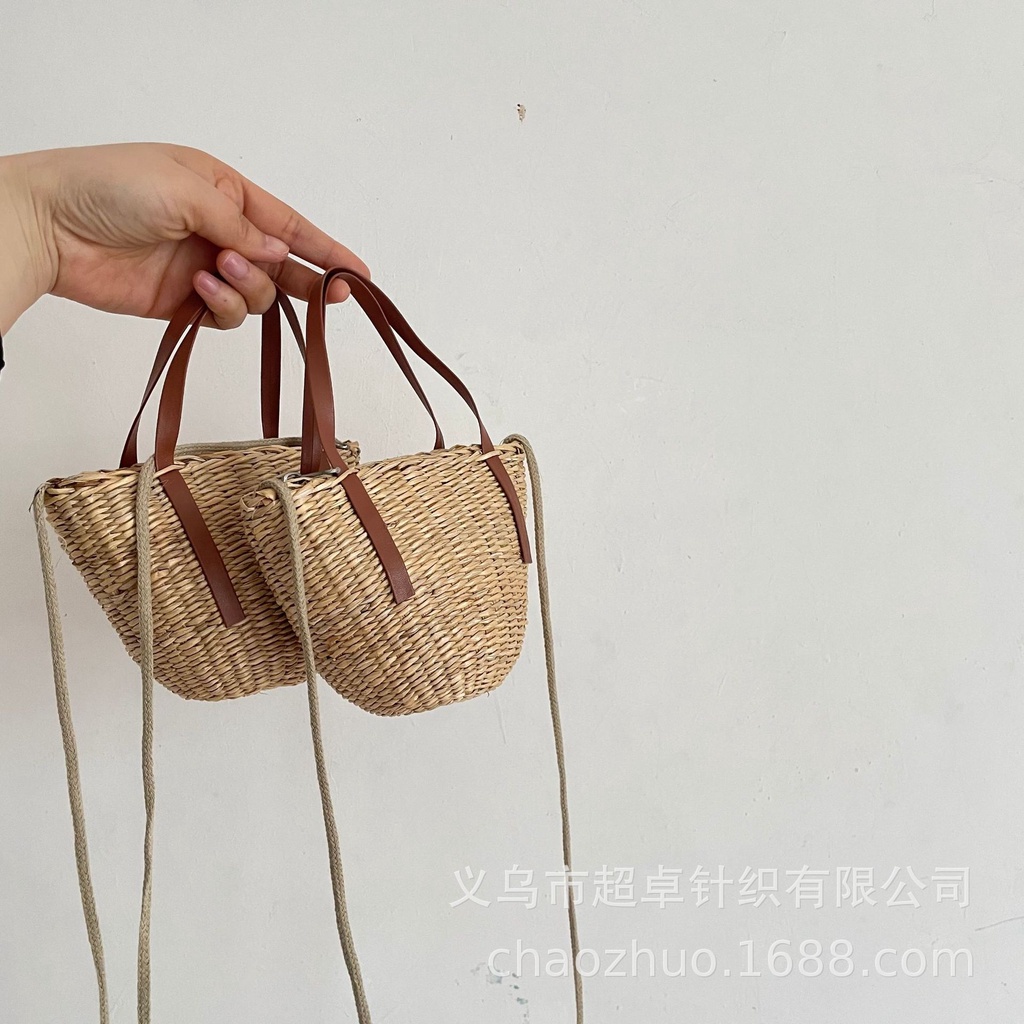 Túi Cói Quai Da Cho Bé Trai Bé Gái - Shop Phụ Kiện Trẻ Em Phong Cách Hàn Quốc Moy Kids