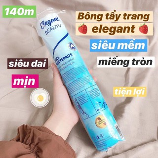 Bông tẩy trang tự nhiên Elegant Beauty 140 Miếng