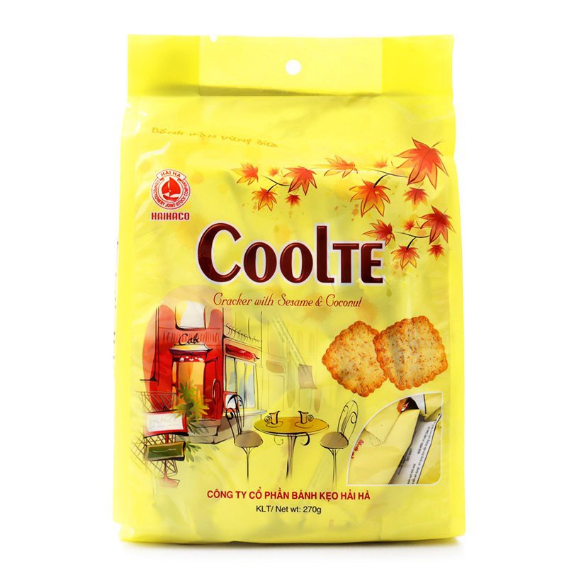 Bánh mặn vừng dừa coolte gói 270g