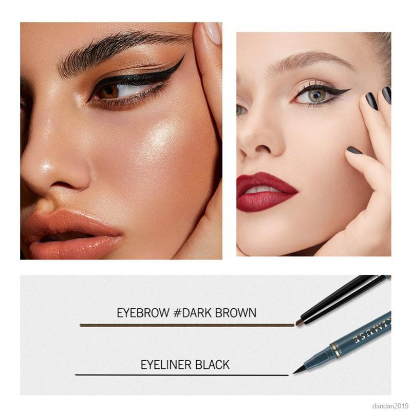 Bút Kẻ Lông Mày Kiêm Bút Kẻ Mắt Dạng Lỏng KIMUSE 2 Trong 1 Mềm Mượt Chống Thấm Nước Lâu Trôi | BigBuy360 - bigbuy360.vn