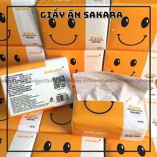 Giấy ăn - giấy ăn cao cấp sakara, siêu mịn, siêu dai, 4 lớp, hàng nhập khẩu - mini.caseshop