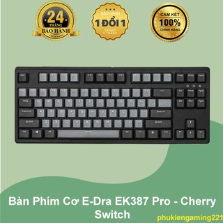 Bàn Phím Cơ E-Dra EK387 Pro Cherry Switch - Hàng Chính Hãng