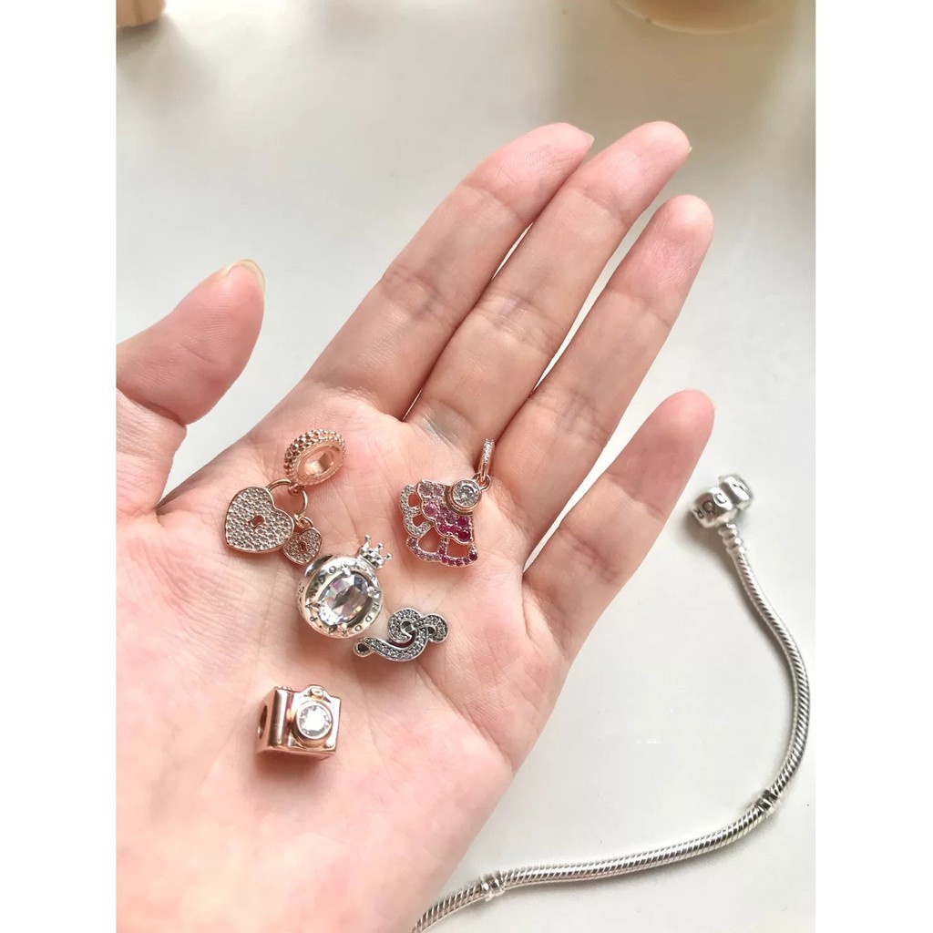 Mặt Dây Chuyền Hình Vương Miện Hoặc Vương Miện Pav Lấp Lánh Pan 925