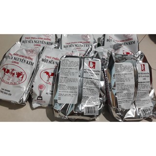 Combo 10 bịch Sữa Bột Nguyên Kem Hai Con Bò đỏ 500g(Thực phẩm cho sức khoẻ)