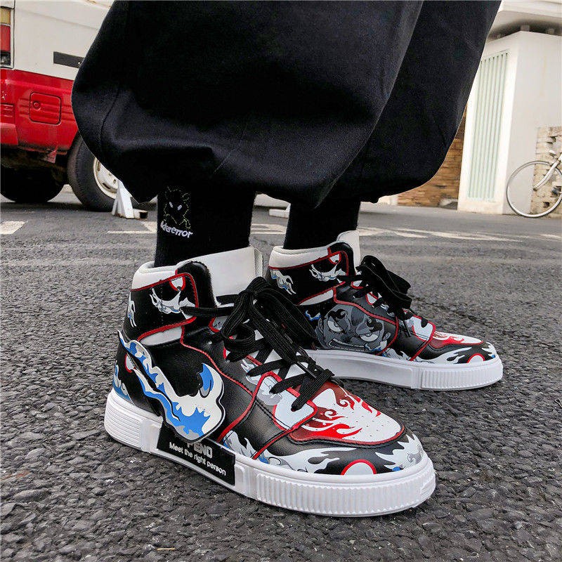 One Piece Anime High Top Thể thao Thông thường giày nam | BigBuy360 - bigbuy360.vn