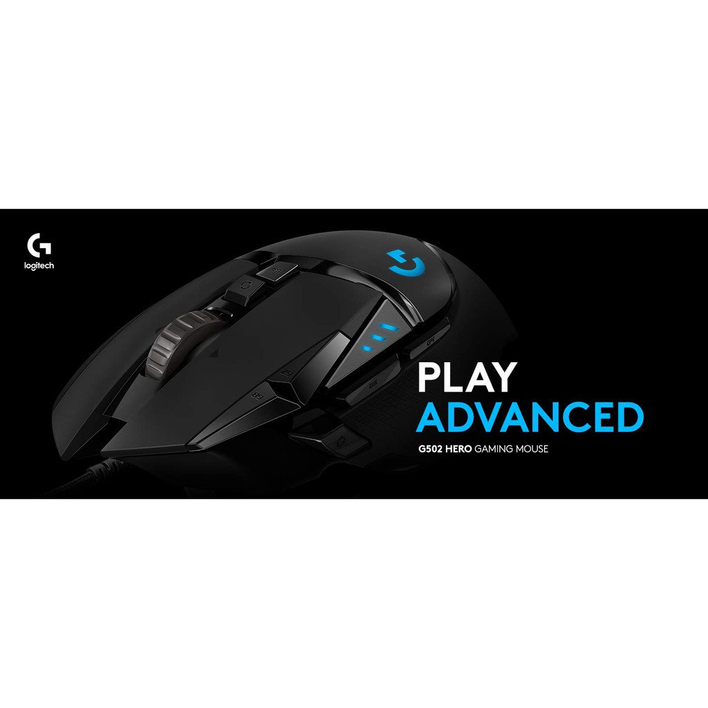 Chuột Game Logitech G502 Hero Gaming USB Black Chính Hãng